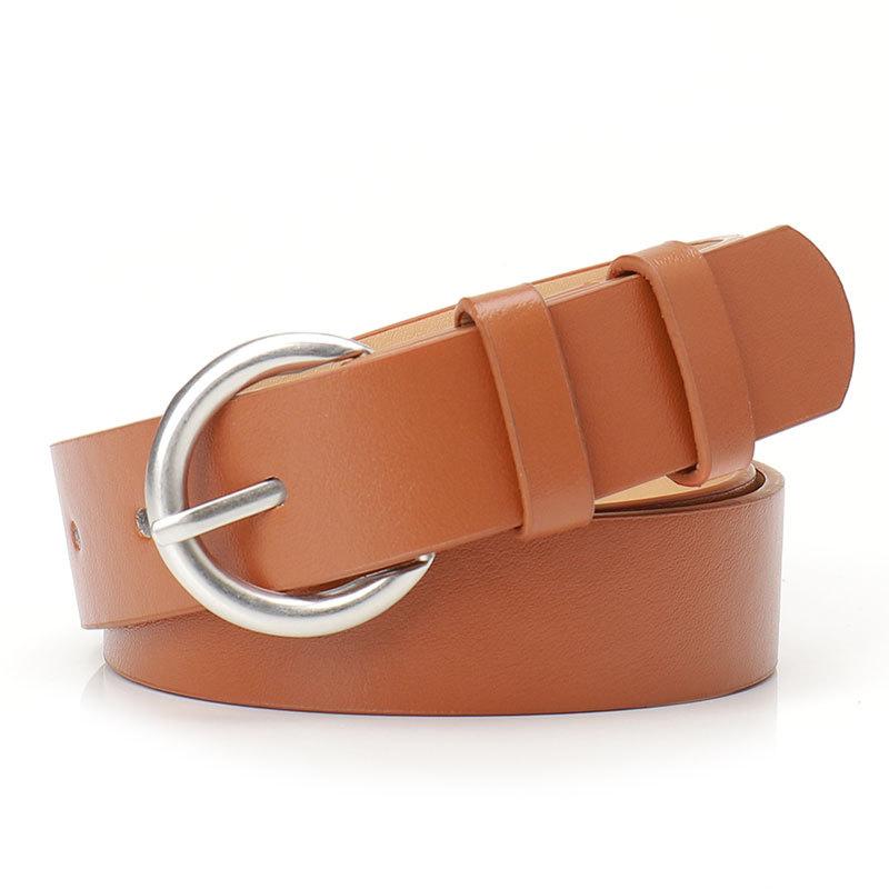 New Ins Trendy Pin Buckle Women's Belt Korean Version Simple Decorative Coat Jeans High-end Belt for Women