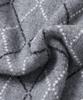 ADHOC Men'S Round Neck Argyle Oversized Knit (M-Grey) (Hbalk05)