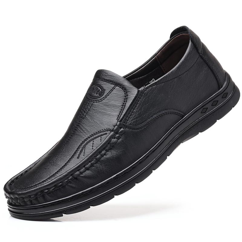 

Men S Leather Shoes Black Shoes Business Formal Wear Shoes JZ-19806 38 чорний