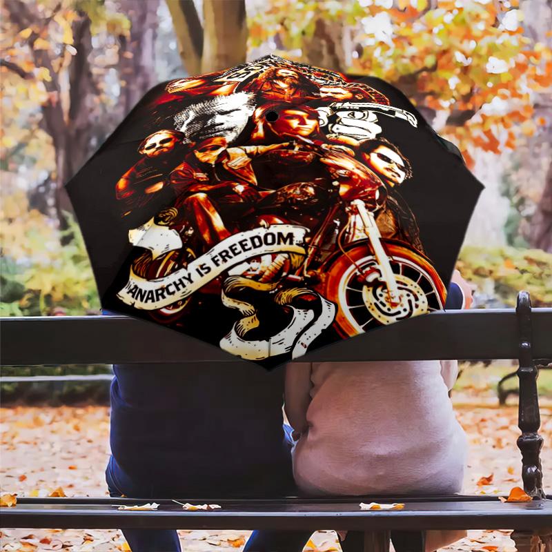 Samcro: Live Ride Folding Umbrella Suitable for All Seasons Durable Sun Umbrella Three Folds Sun Umbrella