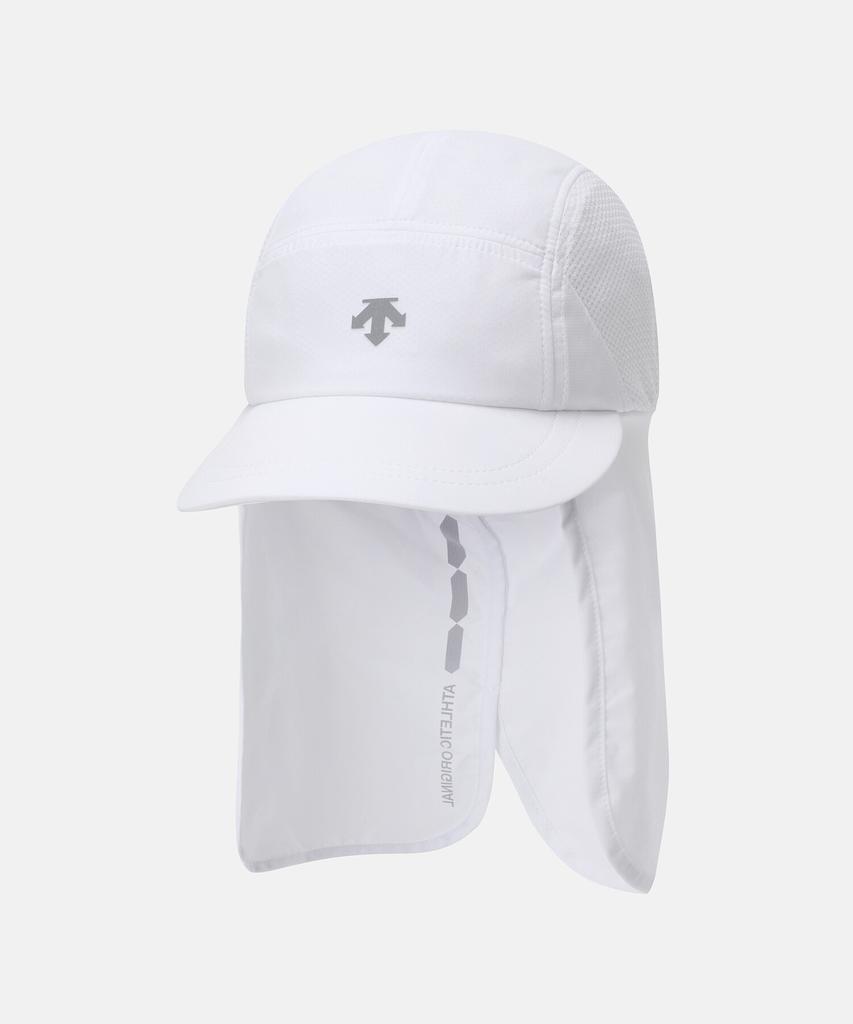 DESCENTE Integrated Running Sunshade Cap White Sr123Rcp30