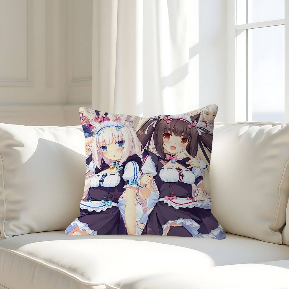 Anime N-Nekoparas Pillowcases Home Bedding Decorative Pillow Cover Wedding Super Soft Pillow Case