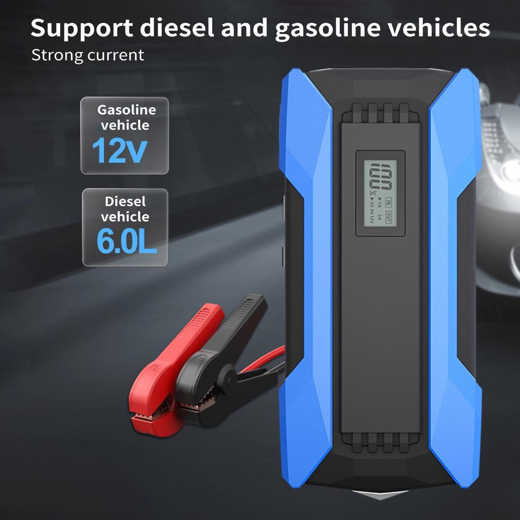 1500A  S 10000mAh Car   Starter QC3.0 Fast Charging with LED Digital DisplayCelsiusDual USBCelsius  HammerCelsiusLED  LightCelsiusMultiple 