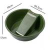 Thickened Plastic Washbasin with Washboard for Laundry and Baby Clothes