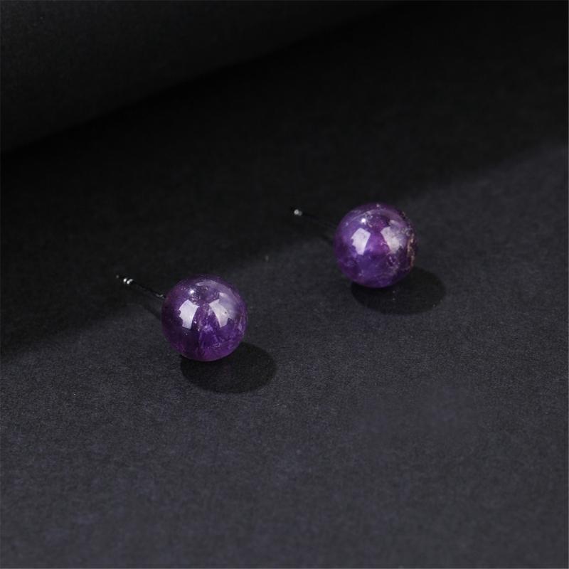 Handcrafted Gemstones Studs Earrings Stylish Crystal Bead Design Ear Accessories Jewelry For Everyday Formal Wear