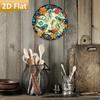 Vintage Tin Sign 8x8 Floral Bird Wall Art, Rustic Metal Decor for Kitchen Bar Cafe