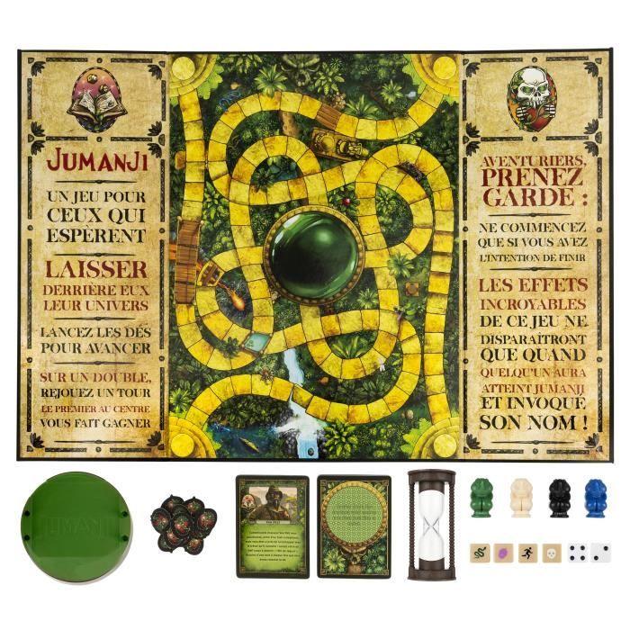 Jumanji le jeu - spin master - edition rétro - jeu de plateau pour toute la famille ou entre adultes