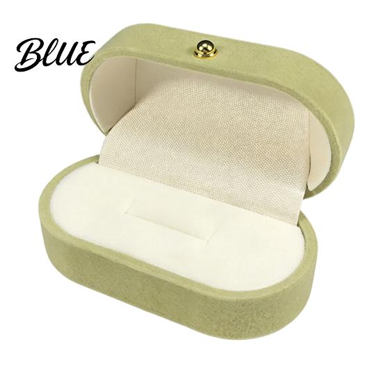Desktop Jewelry Organizer Metal Gift Anti-Scratch Lining Velvet Box Case Pearl with Golden Box