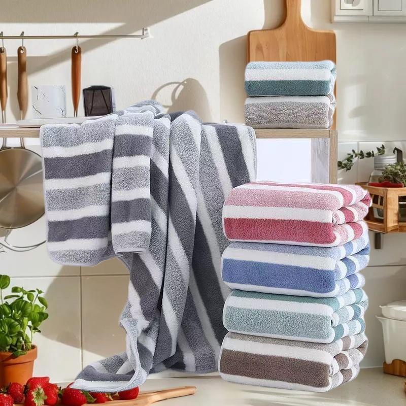 Asciugamani in Pile di Corallo Asciugamano da Bagno Spesso Forte Assorbimento d'Acqua e Asciugatura Rapida Non Sgualciscono Resistenti Adatti per Famiglie Spiagge