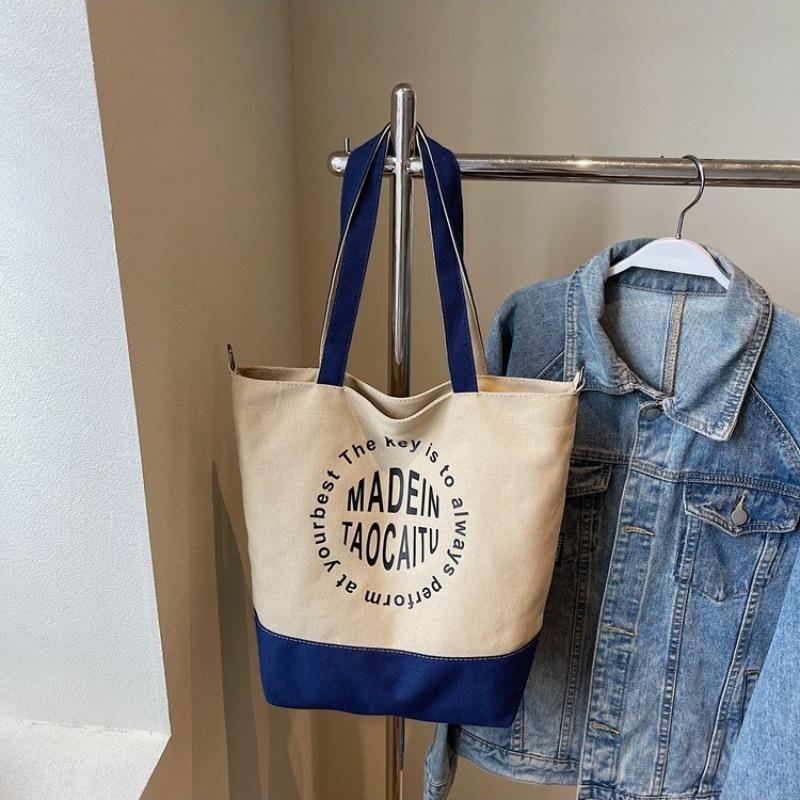 New canvas women's bag large capacity women's shoulder oblique span bag handbag fashionable versatile casual tote bag