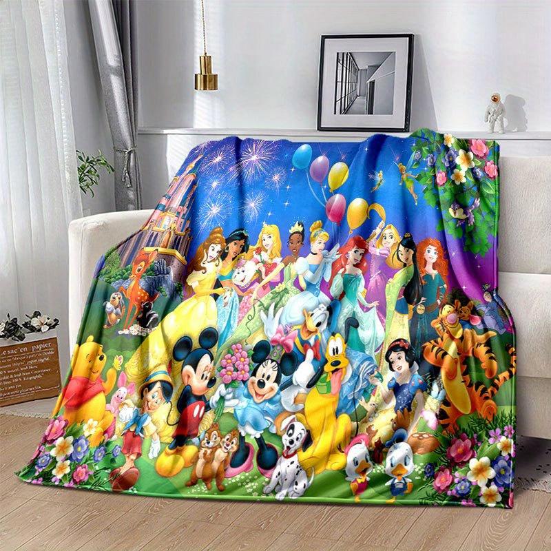 Deka s kreslenými postavičkami Mickeyho a Minnie: Rozkošné, teplé a perfektní pro domácí dekoraci Obývací pokoj, Cestování a Všechna roční období Vánoční dekorace