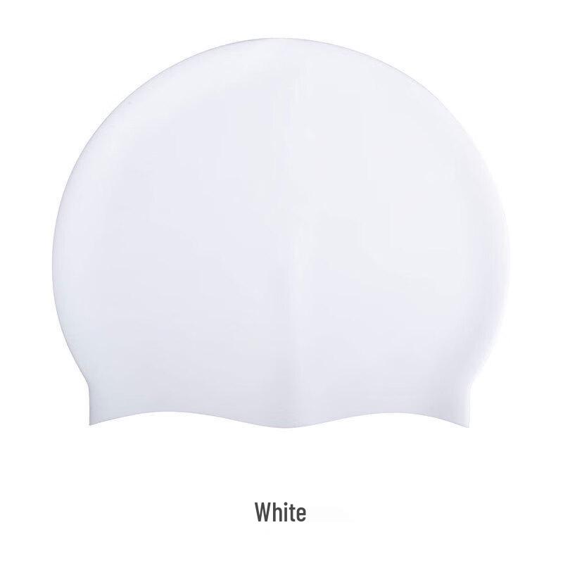 JNL Unisex Silicone Swim Cap with Ear Protection