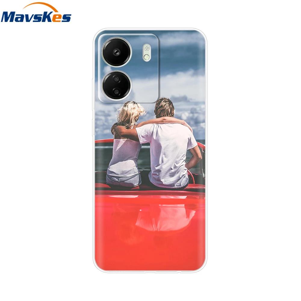 For Xiaomi Poco C65 Cases For Xiaomi Poco C65 Fashion Clear Soft Silicone Phone Cases TPU Fundas for PocoC65 c 65 Coque Bumper
