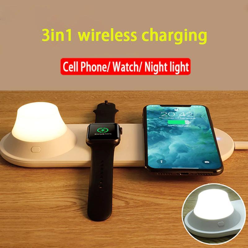 10in Qi Fast Wireless Charger Desktop Night Light for iPhone X XR XS Cell Phone Charging CLEAN NIGHT ACCESS | Wireless Chargers