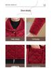 Stylish Plus Size Corduroy Fleece-Lined Jacket for Middle-aged & Elderly Women