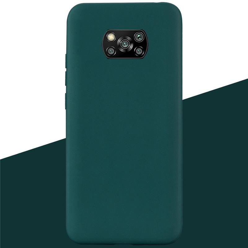 Silikonhüllen für Xiaomi POCO X3 Pro X3 NFC Stoßfeste Weiche Abdeckung Caqa