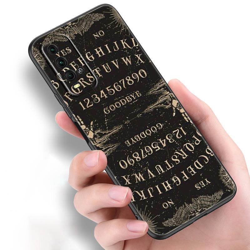 Witches moon Tarot Witch Ouija Silicone Phone Case For Xiaomi Redmi Note 11 10 9 8 Pro 11T 10T 10S 9S 8T 9 9A 9C 9T Black Cover