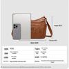Versatile Leather Crossbody Shoulder Bag for Women - Large Capacity, Ideal for Commuting and Outings