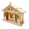 Artistic Wood Moon And Star Display Ornament With LED Light Perfectly For Personalizing Home Decoration