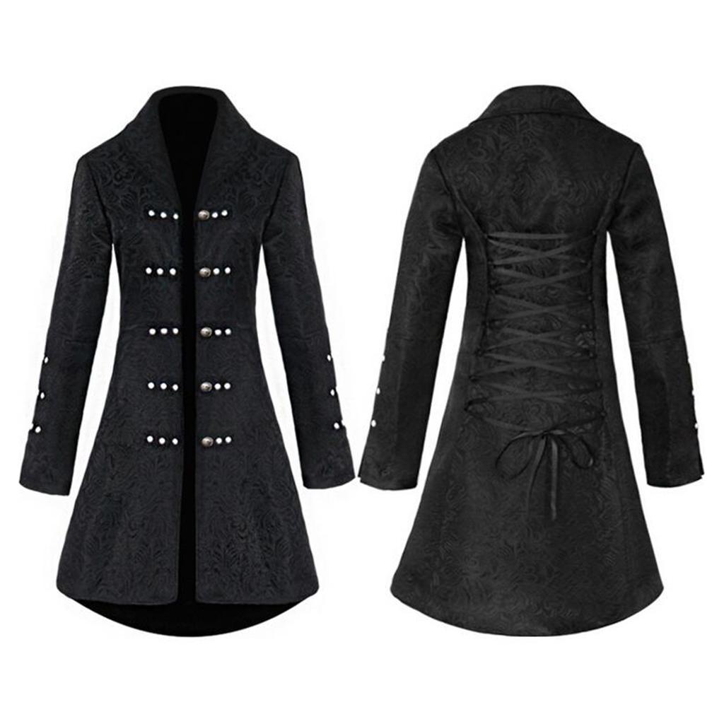 Womens Steampunk Tailcoat Jacket Gothic 