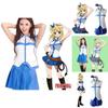 Exquisites Fairy Tail Lucy Heartfilia Cosplay Kleidung Uniform Kostüm Set Für Partys
