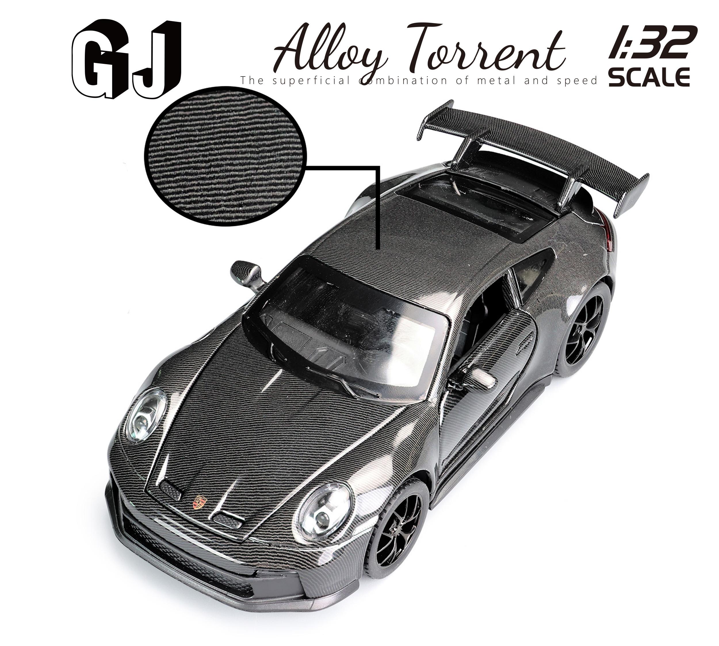 

GJ 1/32 Miniature Alloy Diecast Sports Racing Cars Exquisite Models Gift Kid Toy Collection Mazda MX5 Porsche 911 GT3 Mitsubishi