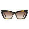 Marc JacobS Women S Mirror J Cat Eye SunglaSSeS mJ 1112 S 086ha Havana Melange 54mm 086ha