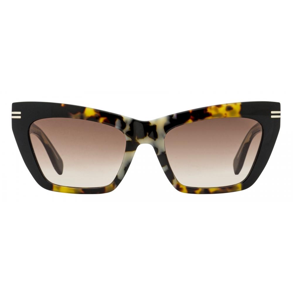 Marc JacobS Women S Mirror J Cat Eye SunglaSSeS mJ 1112 S 086ha Havana Melange 54mm 086ha