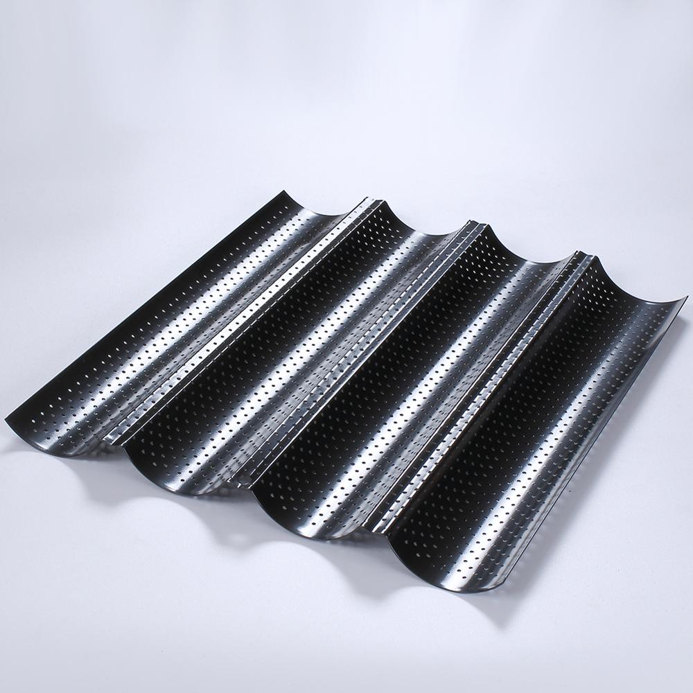 Baguette-Pfanne, französische Brotbackform, Backformen, Rillenwellenform, Kuchenofen, Gebäckblech, Geschirr, Kochzubehör, Toaster-Werkzeug
