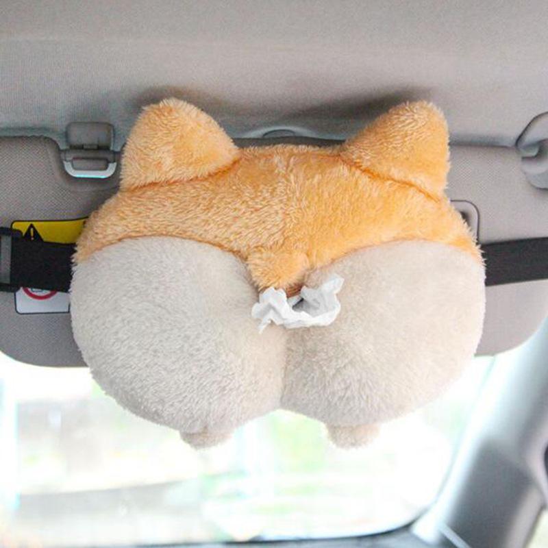 Creative Monkey Tissue Box Cover for Car - Cute Hanging Pull-Out Design