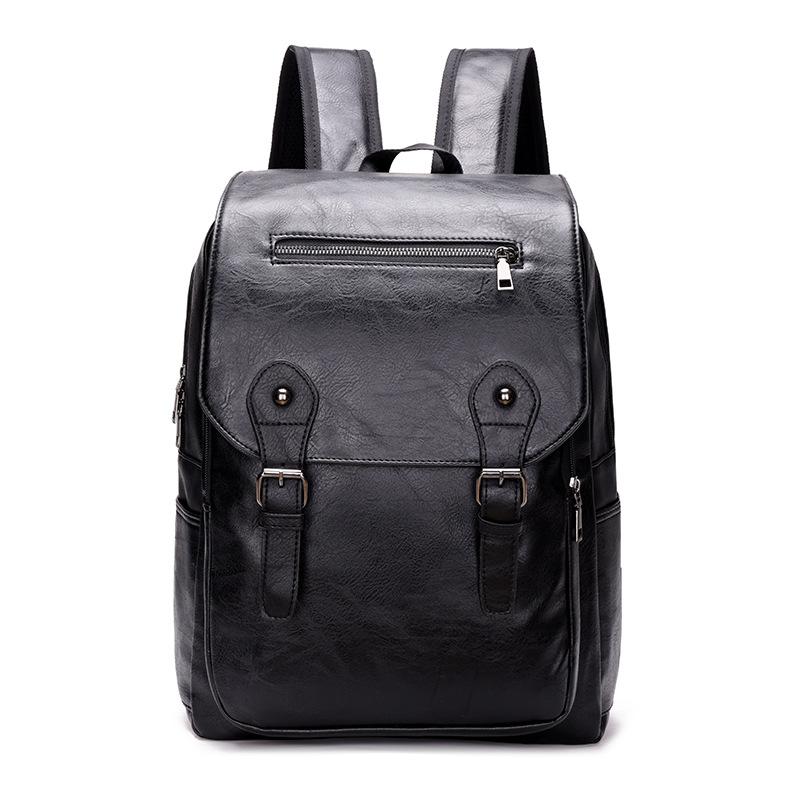 Schoolbag backpack men's new, stylish and simple computer bag, casual student schoolbag large-capacity outdoor travel bag