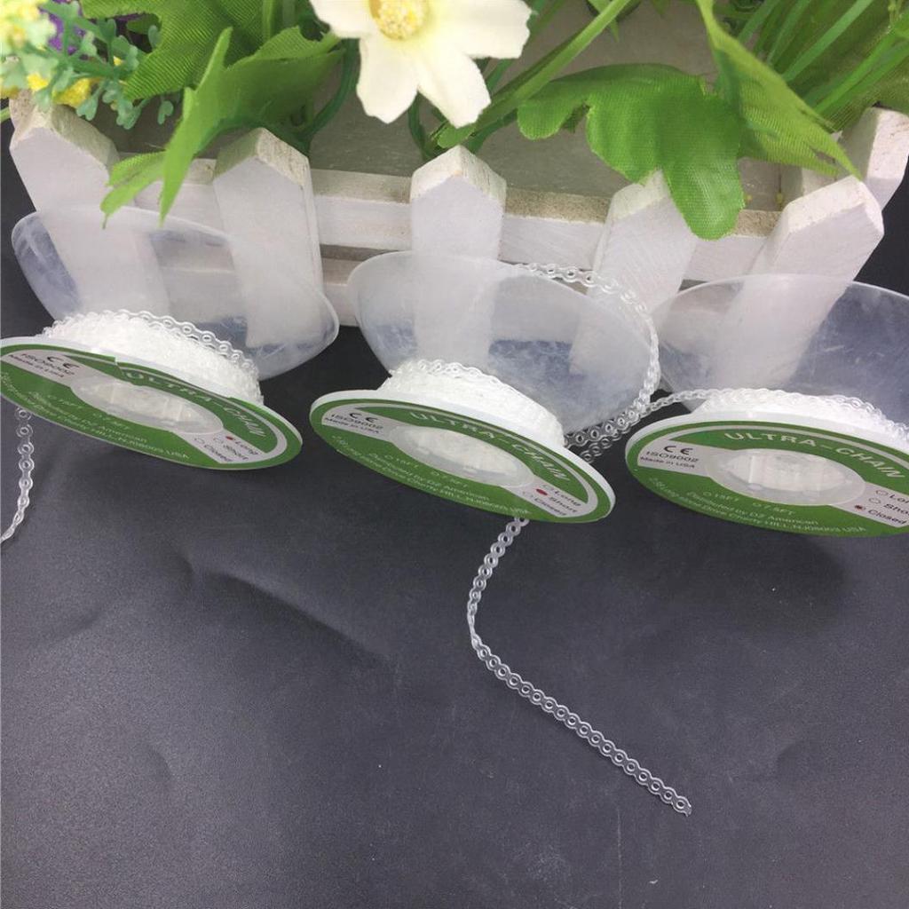 Zubařská pomůcka Ortodontická elastická čirá pryžová páska Ultra Power Chain 3 typy