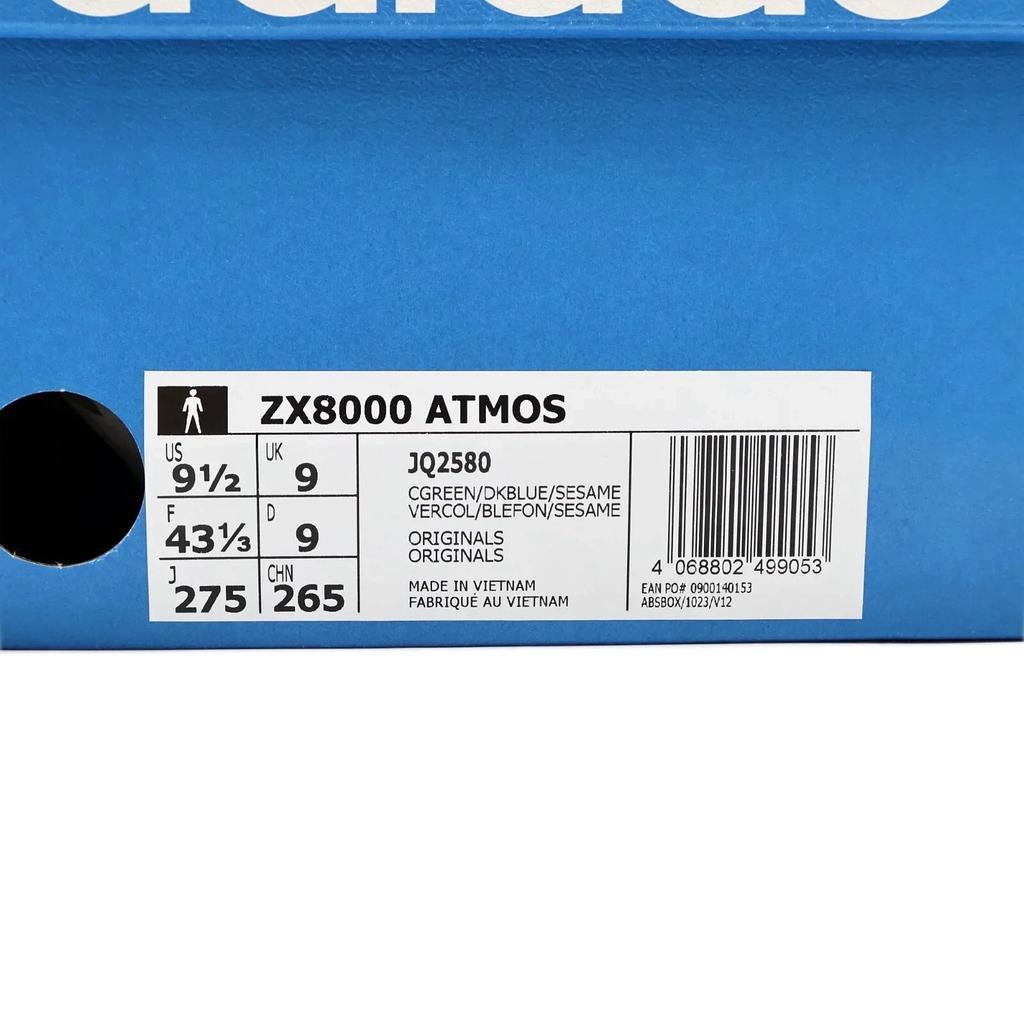 JQ2580 Atmos G-SNK 10 Adidas Originals ZX8000 Ura Lemon Peel Light Aqua (Men's)