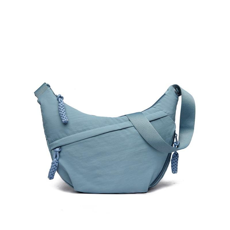Simple and large-capacity messenger bag women's new small satchel solid color fashion shoulder bag versatile dumpling bag