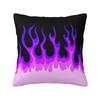 Fashion Red Burning Fire Racing Flames Cushion Cover Velvet Throw Pillow Case for Car Square Pillowcase Bedroom Decoration