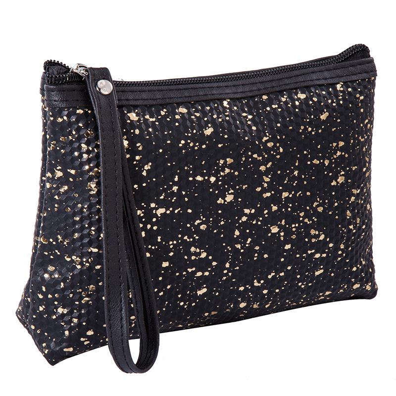 Borsa da Trucco in PU di Grande Capacità: Pochette Multifunzione da Donna per Viaggi Portatili
