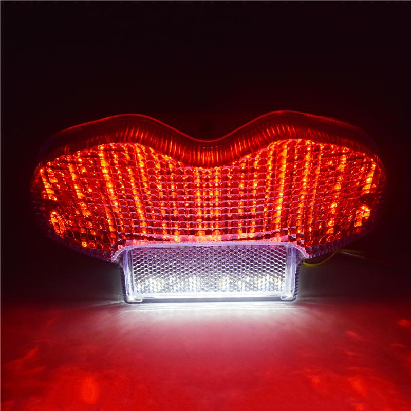 waase For Suzuki BANDIT 1200 GSF1200 2001 2002 2003 2004 2005 E-Mark Rear Tail Light Brake Turn Signals Integrated LED Light