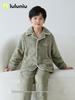 Fall/Winter Boys' Coral Fleece Pajamas: 2025 Thick Flannel Homewear for Kids