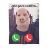 John Pork volá měkká teplá flanelová přikrývka univerzální přehoz na postel obývací pokoj piknik cestování domov pohovka