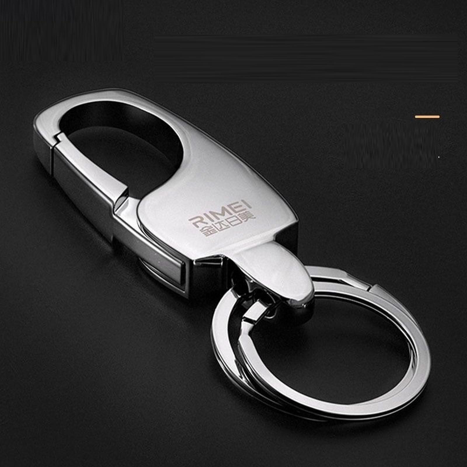 

Quick Release Keychain with 4 Key Rings, Heavy-Duty Car Key Organizer for Men and Women. one size серебряный