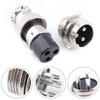 Male-Female Connector GX16 Aviation Socket 3-pin Screw-type Aviation Electrical Socket Connector Wire Harness Panel