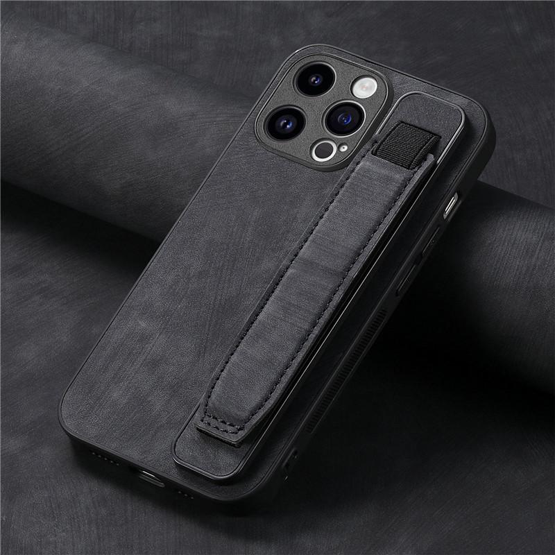 Wrist Strap Leather Phone Case for iPhone 15 Pro Max 14 Plus 13 12 for Samsung Galaxy S24 Ultra S23 S22 S21 FE A35 A25 A15 A05 A54 A24 A14 A53 Cover