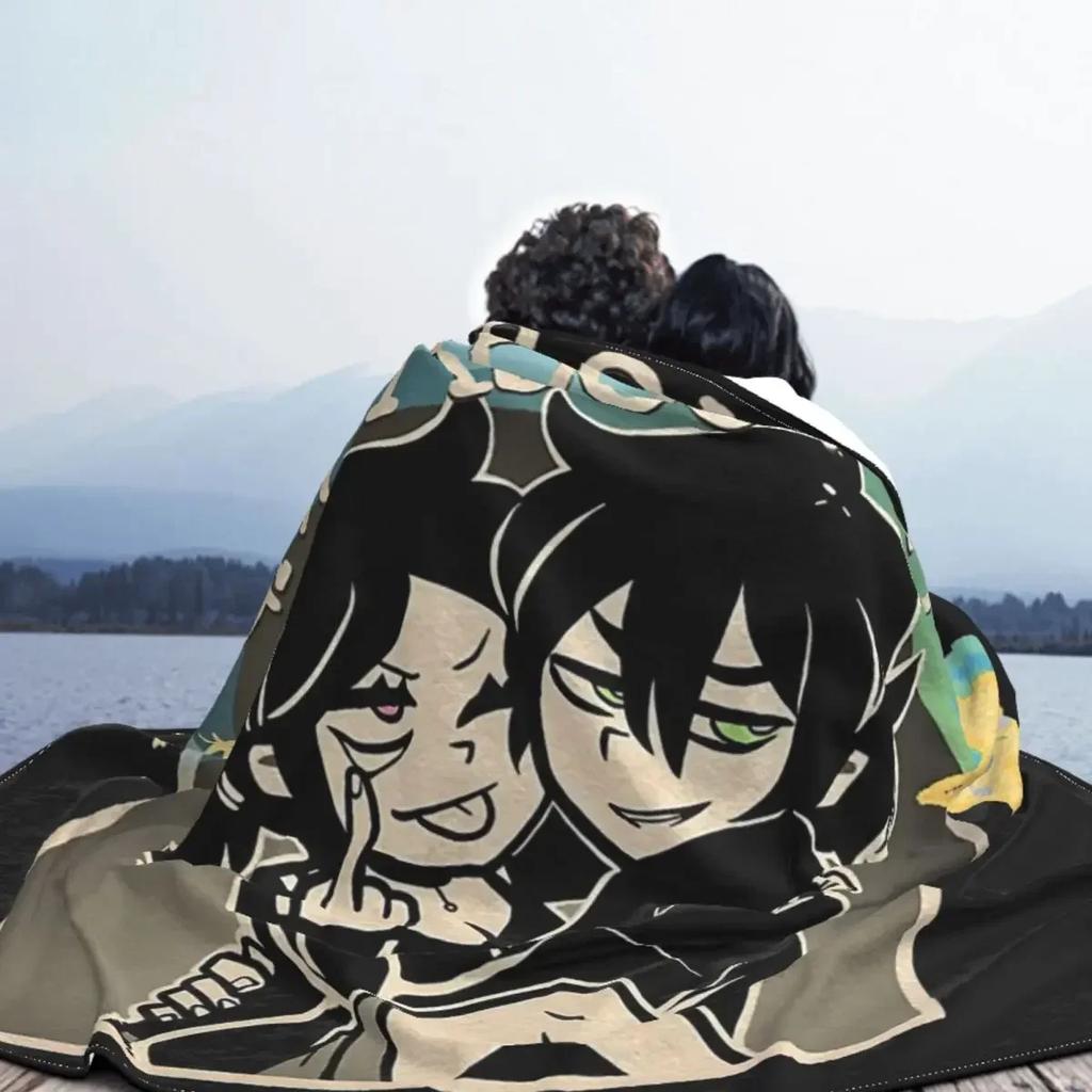 The Coffin Of Andy And Leyley Game Flannel Blanket Awesome Throw Blankets for Sofa Bedding Lounge 125*100cm Rug Piece