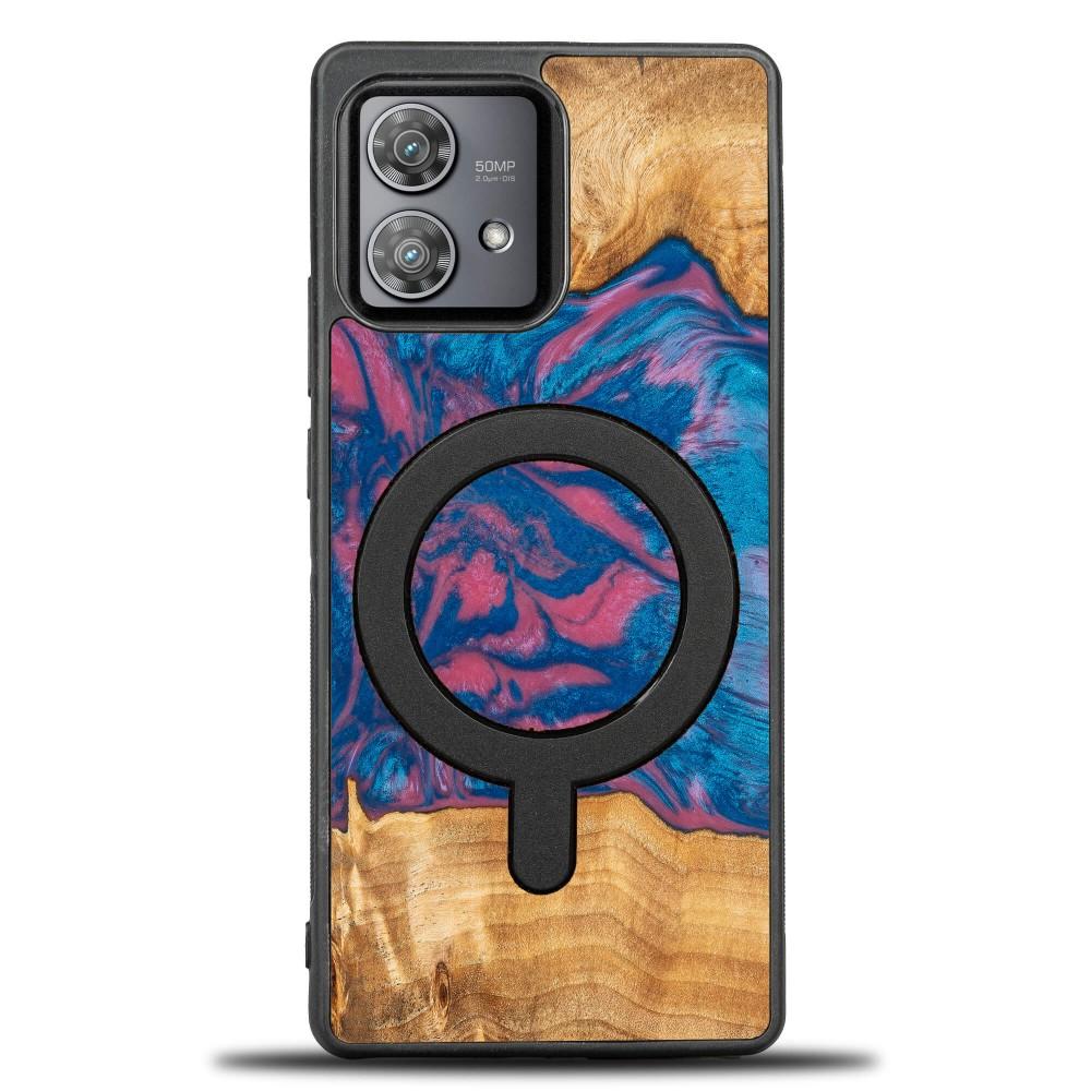 Bewood Unique case for Motorola Edge 40 Neo - Neons - Vegas with MagSafe