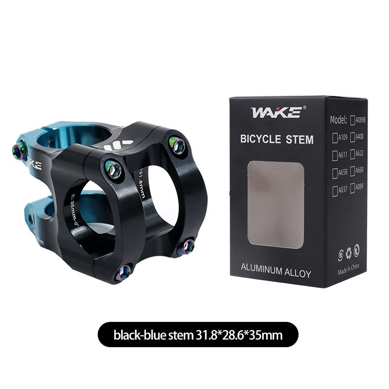 Wake Mtb Power Stem Road Bike Mountain Bicycle Bridge Short Power 31.8mm 35mm Road Handlebar Table Adjustable Stem Riser Cycling