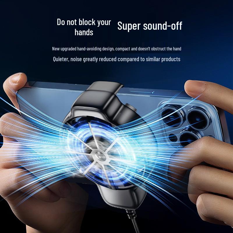 Silent Air-Cooled Mobile Phone Radiator for Live Streaming & E-Sports