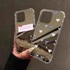 Love Heart Pattern Mirror Acrylic Phone Case For iPhone 17 Air 16 Pro Max 15 14 13 12 11 Plus Pro Max X XR XS XS MAX 8 7 Cover