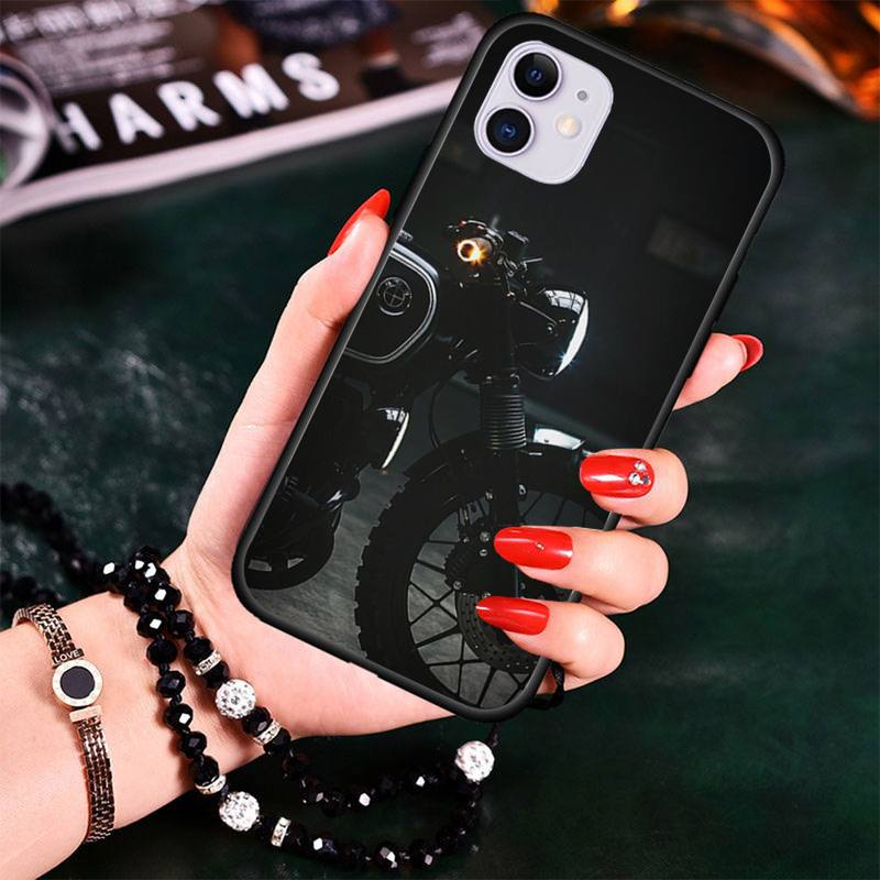 XSPING Motorcycle Cars Man  Phone Case For iPhone 12 Mini 11 Pro XS Max X XR 7 8 Plus