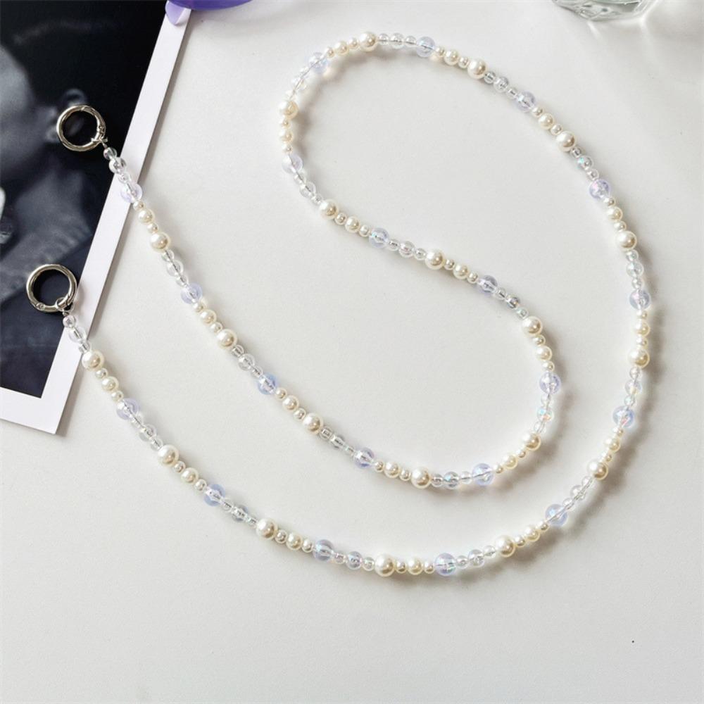 Transparent Crossbody Phone Hanging Chain Pearl Crossbody Phone Lanyard New Year Gifts