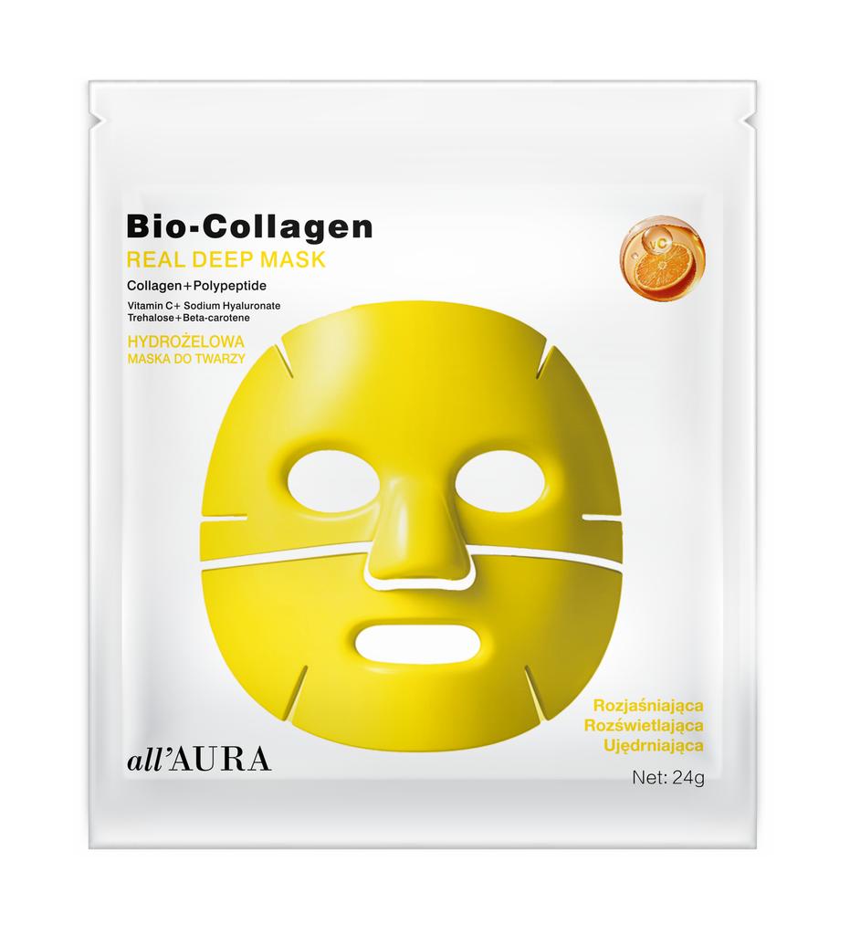 All'Aura Set Hydrogel Collagen Mask Vitamin C X10 Yellow